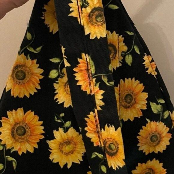 No Boundaries Cotton Canvas Sling Backpack Sunflowers Print - Picture 7 of 12